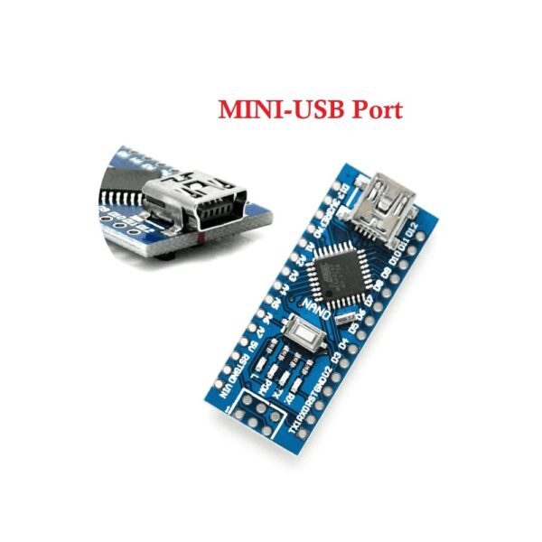 Nano Board R3 with CH340 Chip Mini-USB Port compatible with Arduino (Unsoldered) - Image 2